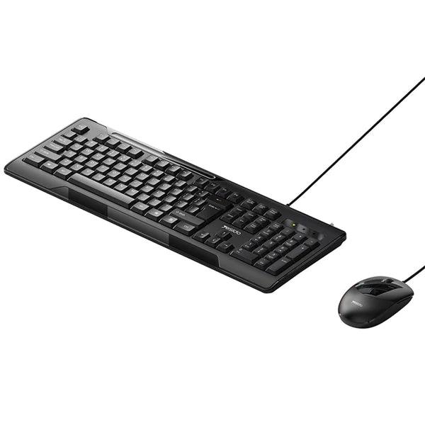 YESIDO KB14 Keyboard Ergonomic Design & Wired Reliability - Black