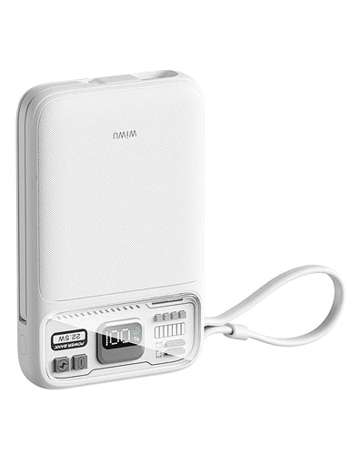 Wiwu Portable Charger 22.5W Bluit With Cable Fast Charging 10000Mah Power Bank