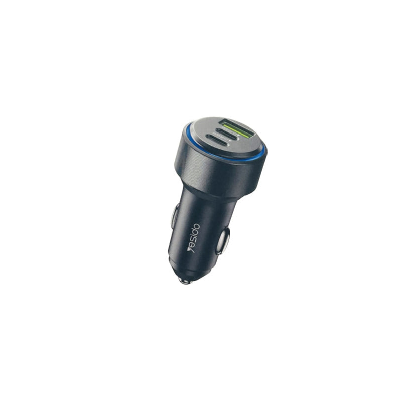 شاحن سيارة Y50 - شاحن سريع من النوع C*2 + USB بثلاثة منافذ