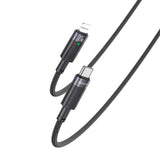 Yesido CA159 USB-C to Lightning Cable 27W with Auto Cut-Off - Fast Charging & Data Transfer - Black