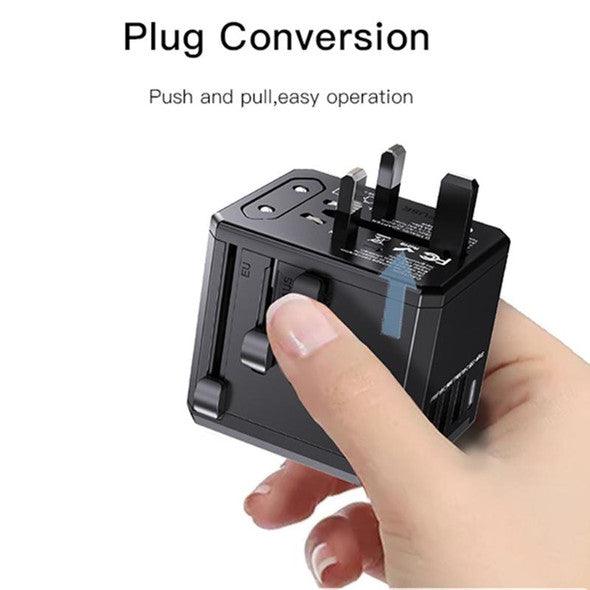 Yesido Universal Travel Adapter 20W USB & Type C Charger - Black Yesido Universal Travel Adapter 20W USB & Type C Charger - Black