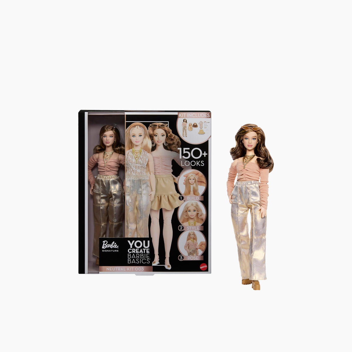 Barbie You Create Barbie Basics White and Curvy