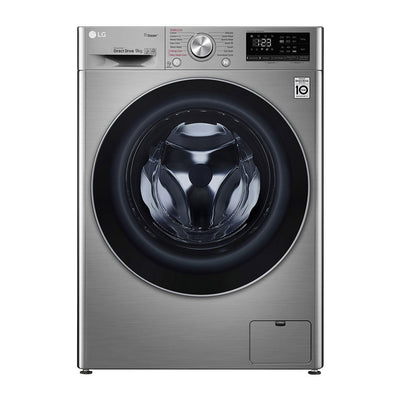LG F4V5VYP2T 9kg Front Load Washing Machine – 1400 RPM, AI DD, Steam & ThinQ – View 1