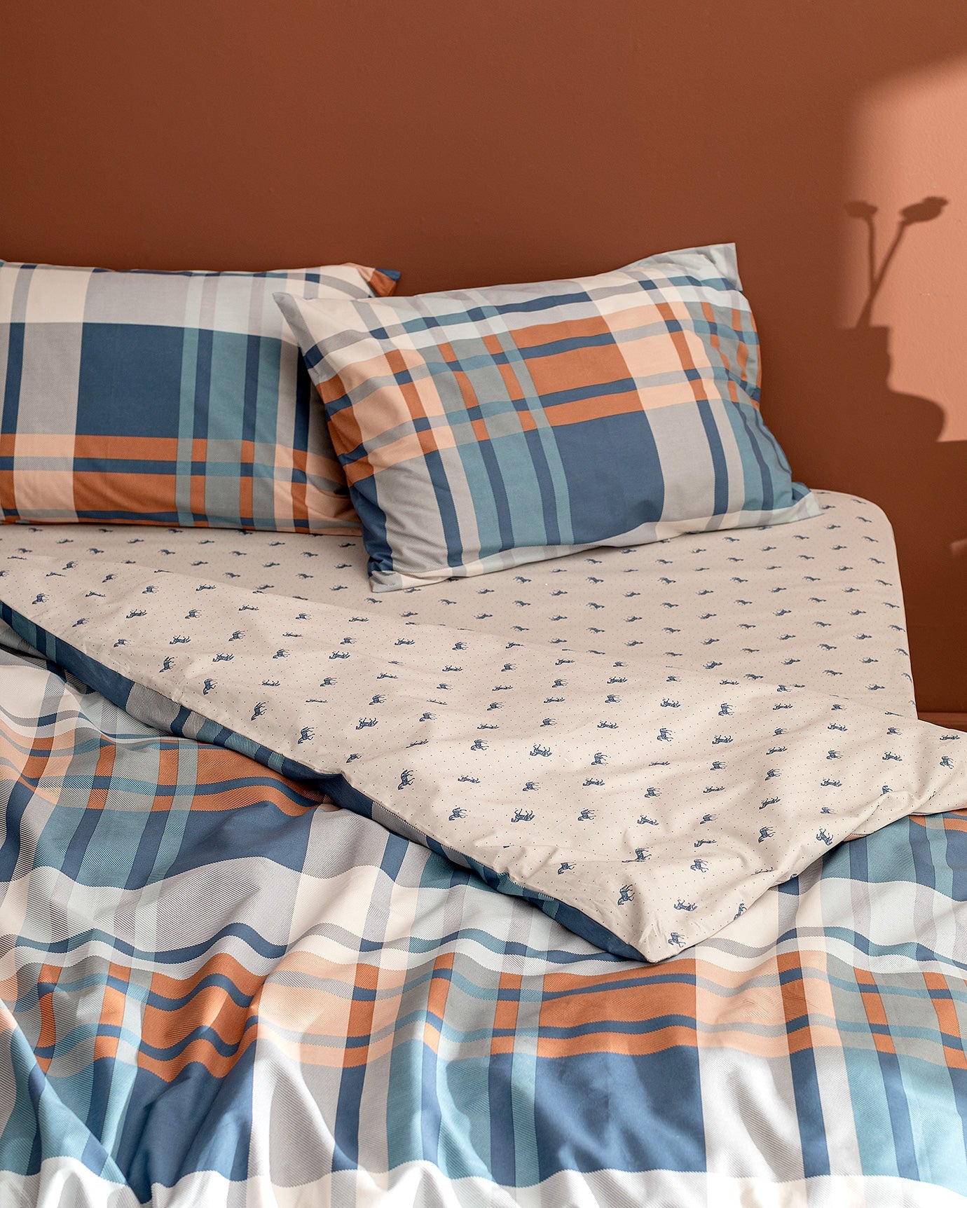 Ames Single Size Duvet Cover Set - Ranforce Patterned - Madame Coco JO