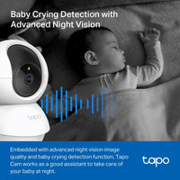 TP-Link Tapo C200Cكاميرا بانورامية/إمالة | دقة 1080 بكسل، رؤية ليلية