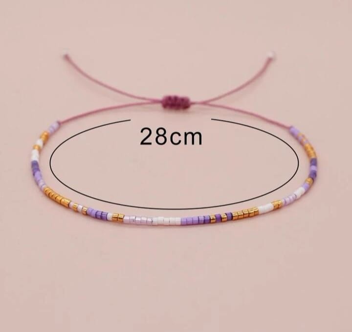 Simple beaded bracelet for women daily decoration 1pc