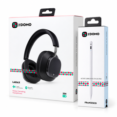 DOMO Bundle - LARAX Noise-Cancelling Headphones + FRANCESCO Stylus Pen