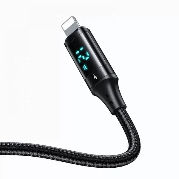 MCDODO Lightning 1.2M Digital Display Fast Charging Data Cable - Black MCDODO Lightning 1.2M Digital Display Fast Charging Data Cable - Black