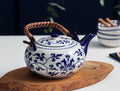Madame Coco Ravi Tile Teapot – Soothing Blue Tile Pattern, Ethnic Charm & Peaceful Tea Moments