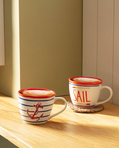 Marine Corde 2 Pcs Mug Set - Madame Coco JO