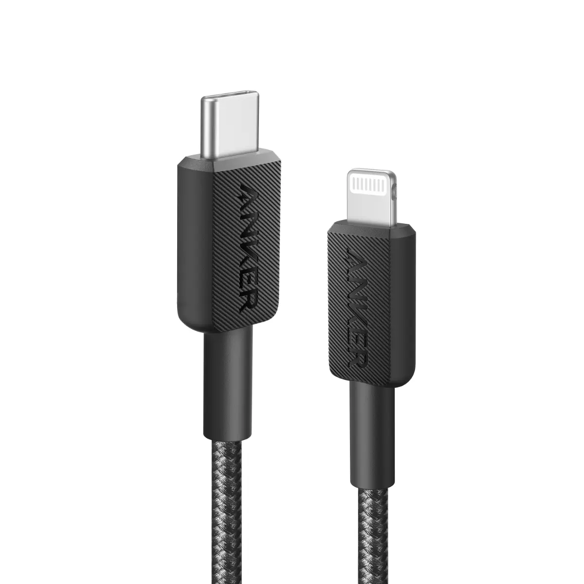 Anker 322 USB-C to Lightning Cable (3ft Braided) - Black