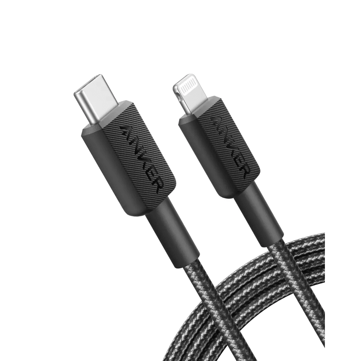 Anker 322 USB C to Lightning Cable 3ft Braided - Black Anker 322 USB C to Lightning Cable 3ft Braided - Black
