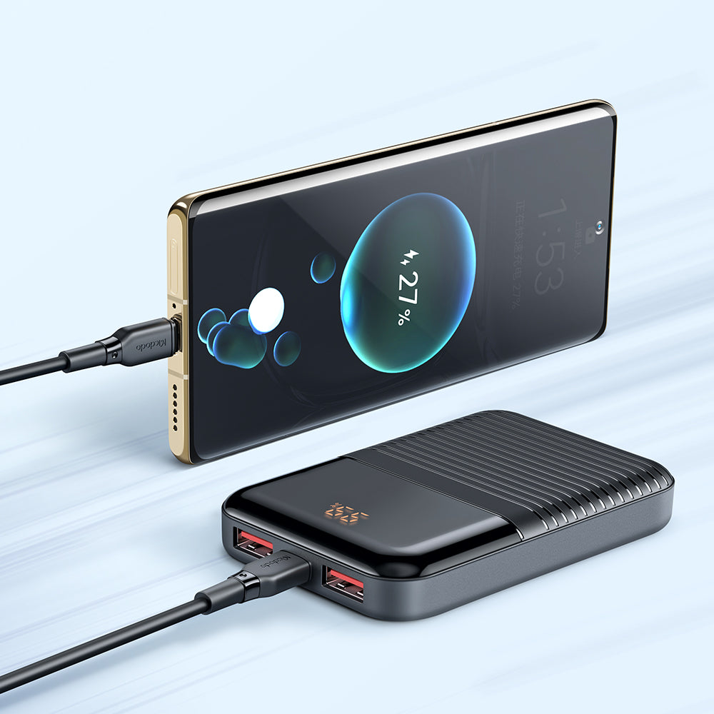 Mcdodo 22.5W 10000mAh Powerbank with Digital Display - Black Mcdodo 22.5W 10000mAh Powerbank with Digital Display - Black