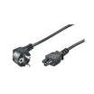 MicroConnect Schuko Angled Power Cord IEC-60320-C5 (Mickey Mouse) - MCTCBLPE010830