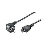 MicroConnect Schuko Angled Power Cord IEC-60320-C5 (Mickey Mouse) - MCTCBLPE010830