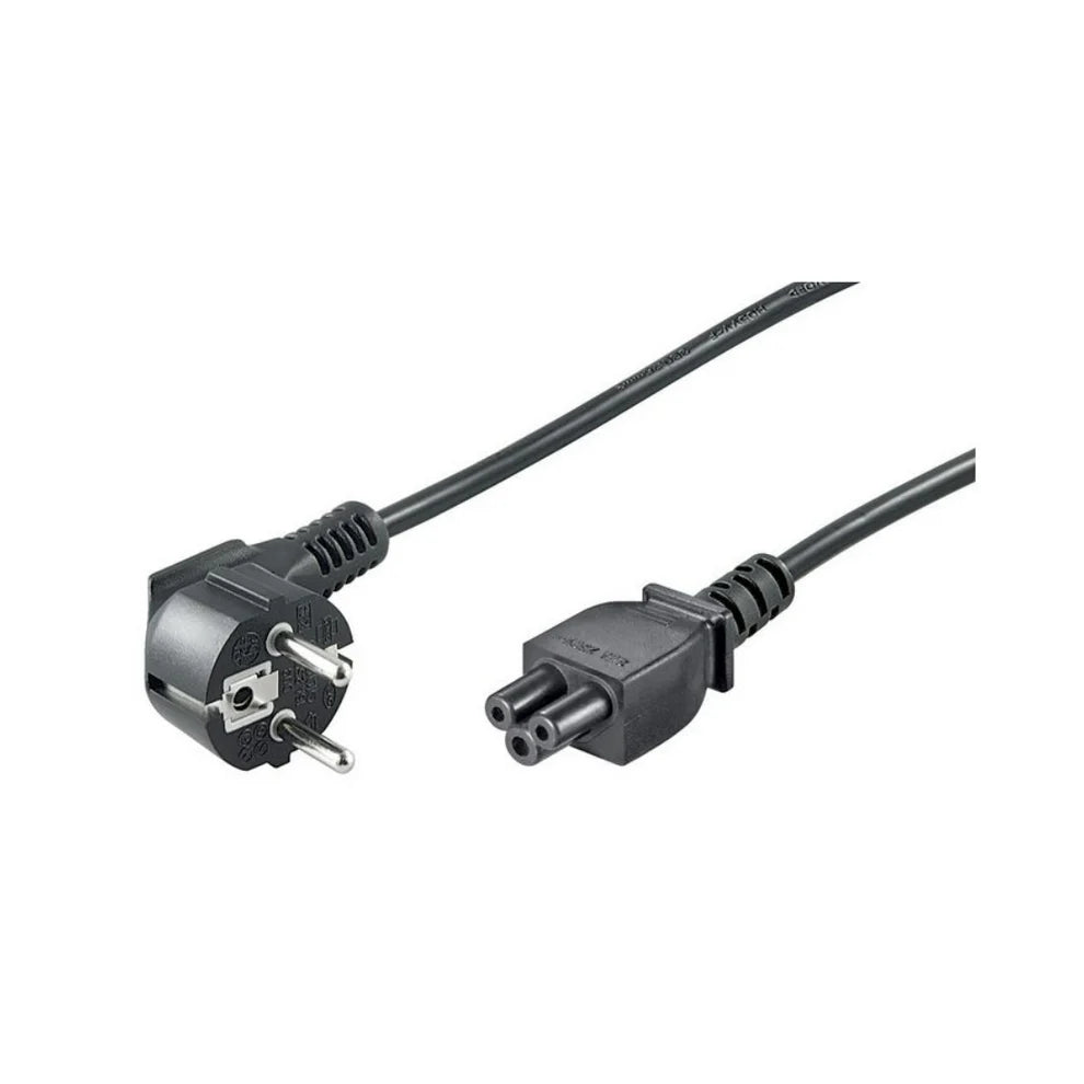 MicroConnect Schuko Angled Power Cord IEC-60320-C5 (Mickey Mouse) - MCTCBLPE010830