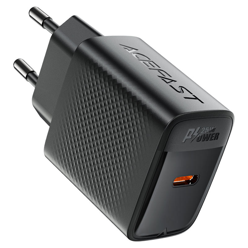 ACEFAST A104 PD25W GaN Wall Charger Single USB-C EU Plug