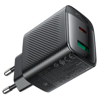 ACEFAST A106 PD45W GaN Wall Charger Dual Port USB-C + USB-A (EU)