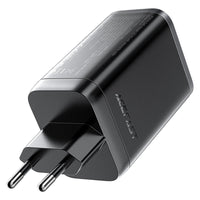 ACEFAST A111 PD67W GaN Wall Charger with Retractable USB-C Cable + USB-A (EU)