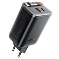 ACEFAST A111 PD67W GaN Wall Charger with Retractable USB-C Cable + USB-A (EU)