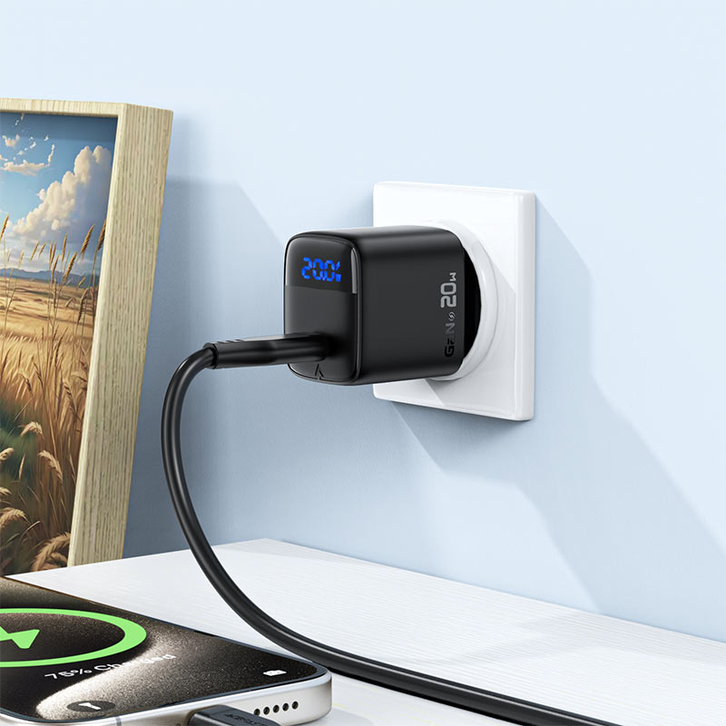شاحن حائط ACEFAST A113 GaN PD20W سريع بشريحة USB-C