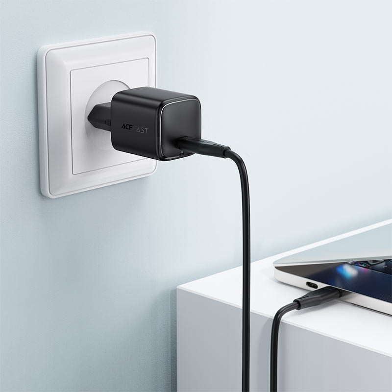 شاحن حائط سريع Acefast A119 PD45W GaN بمنفذ USB-C