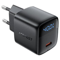 ACEFAST A135 GaN Wall Charger 40W PD – LED Display, AVS Fast Charging, EU Plug
