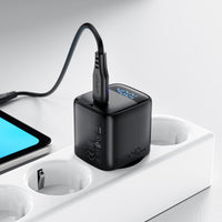 ACEFAST A135 GaN Wall Charger 40W PD – LED Display, AVS Fast Charging, EU Plug