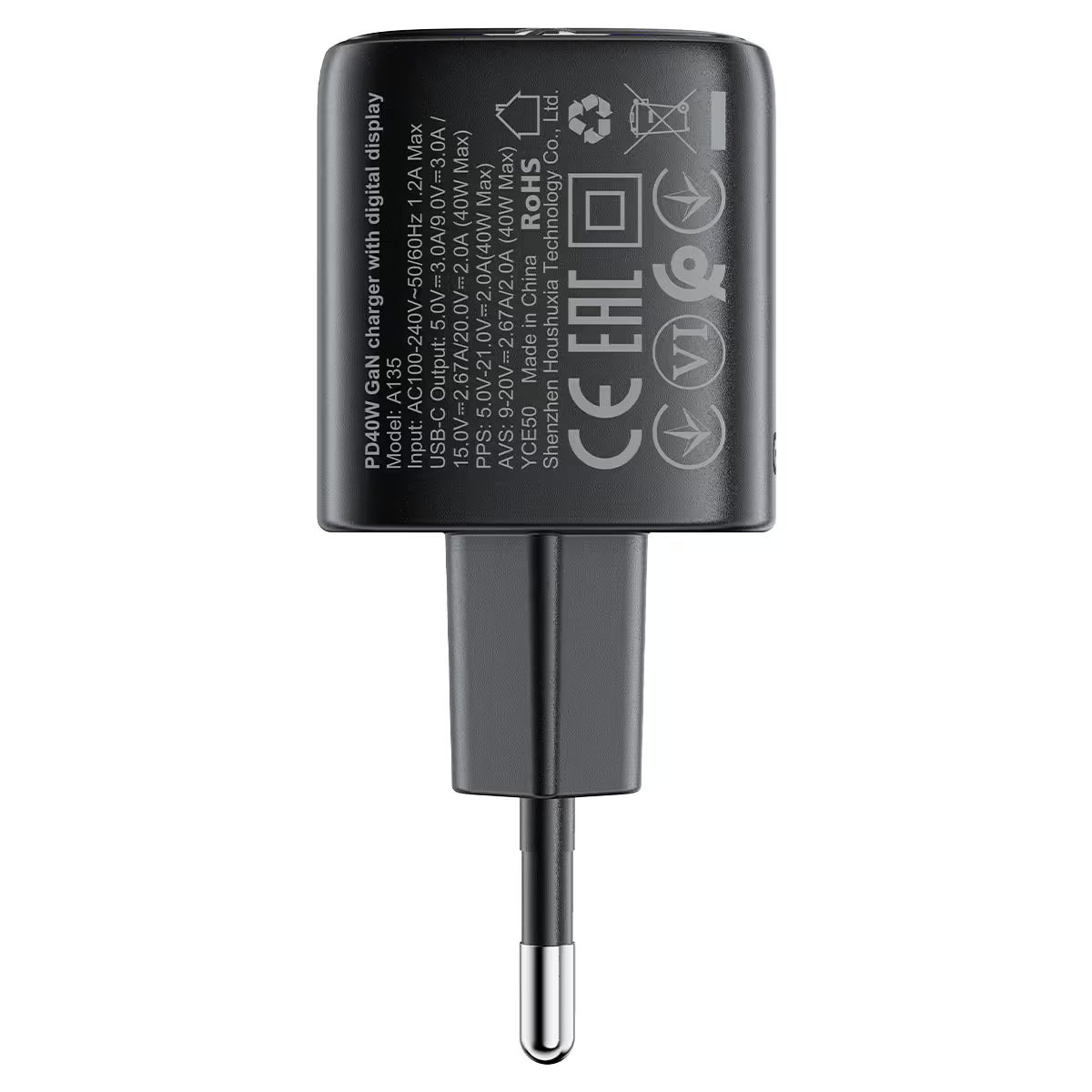 شاحن ACEFAST A135 GaN 40W PD شاشة LED شحن سريع