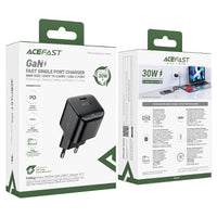 شاحن ACEFAST A77 Mini GaN 30W USB-C صغير سريع EU