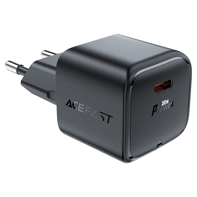 ACEFAST A77 Mini PD30W GaN Wall Charger Single USB-C EU Plug