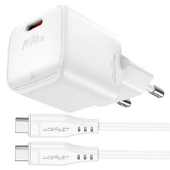 شاحن ACEFAST A77 Mini 30W مع كابل USB-C طقم كامل