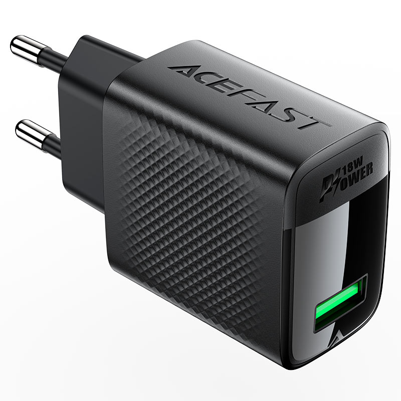 ACEFAST A90 QC18W GaN Wall Charger Single USB-A EU Plug