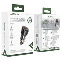 ACEFAST B12 60W Fast Car Charger – USB-C + USB-A