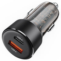 ACEFAST B12 60W Fast Car Charger – USB-C + USB-A