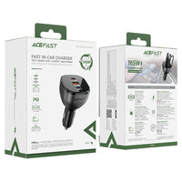 شاحن سيارة ACEFAST B14 165W PD3.1 ثلاثي USB-C وUSB-A