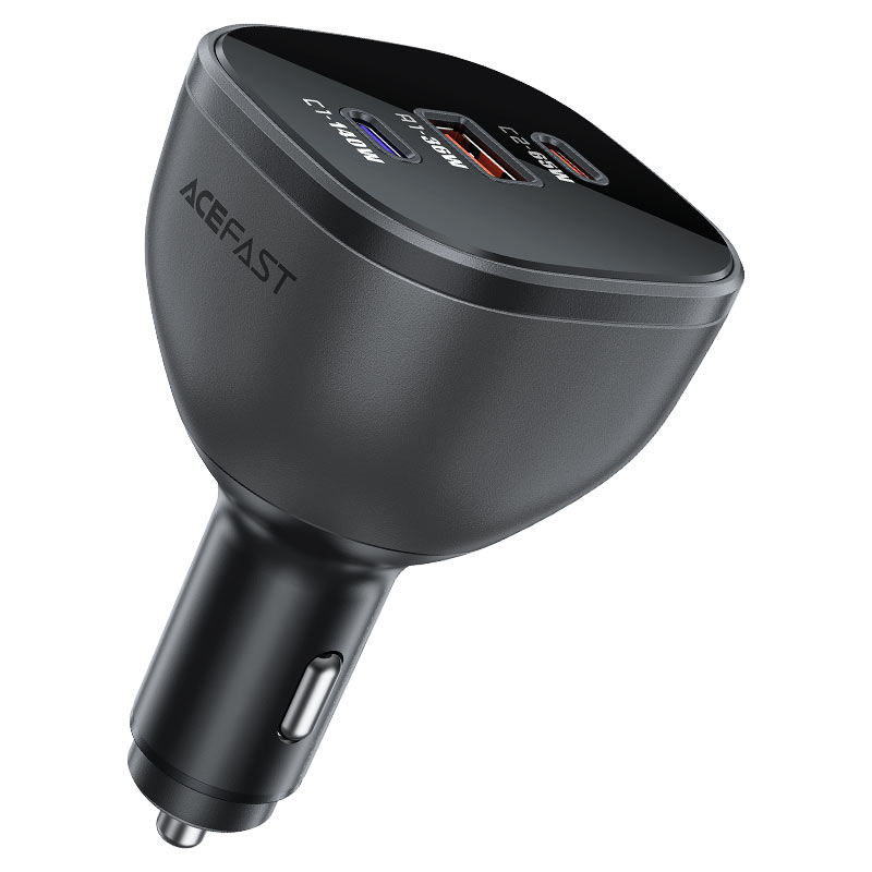 ACEFAST B14 165W PD3.1 Car Charger 3-Port (2×USB-C + USB-A)