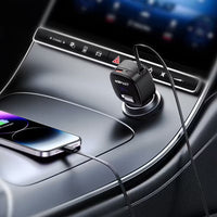 شاحن سيارة ACEFAST B17 سريع 95W مع كابل USB-C قابل للسحب