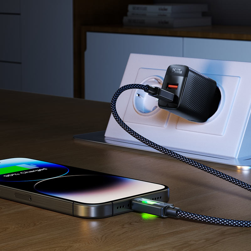 كيبل شحن Acefast C21-03 USB-C إلى USB-C بقدرة 60W