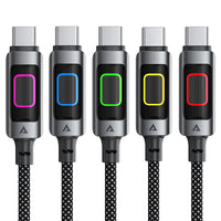 كيبل شحن Acefast C21-03 USB-C إلى USB-C بقدرة 60W