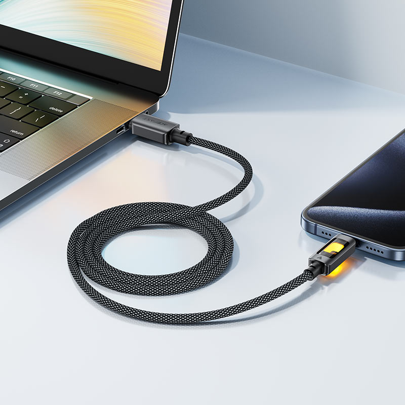 كيبل شحن Acefast C21-03 USB-C إلى USB-C بقدرة 60W
