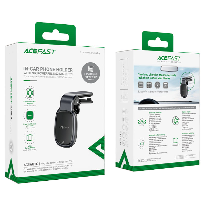 Acefast D16 Magnetic Car Mount Holder – Compact & Secure Acefast D16 Magnetic Car Mount Holder – Compact & Secure