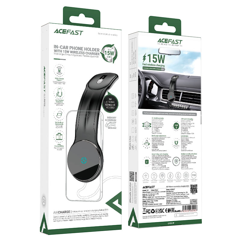 Acefast D21 Magnetic Wireless Car Charger & Holder Acefast D21 Magnetic Wireless Car Charger & Holder