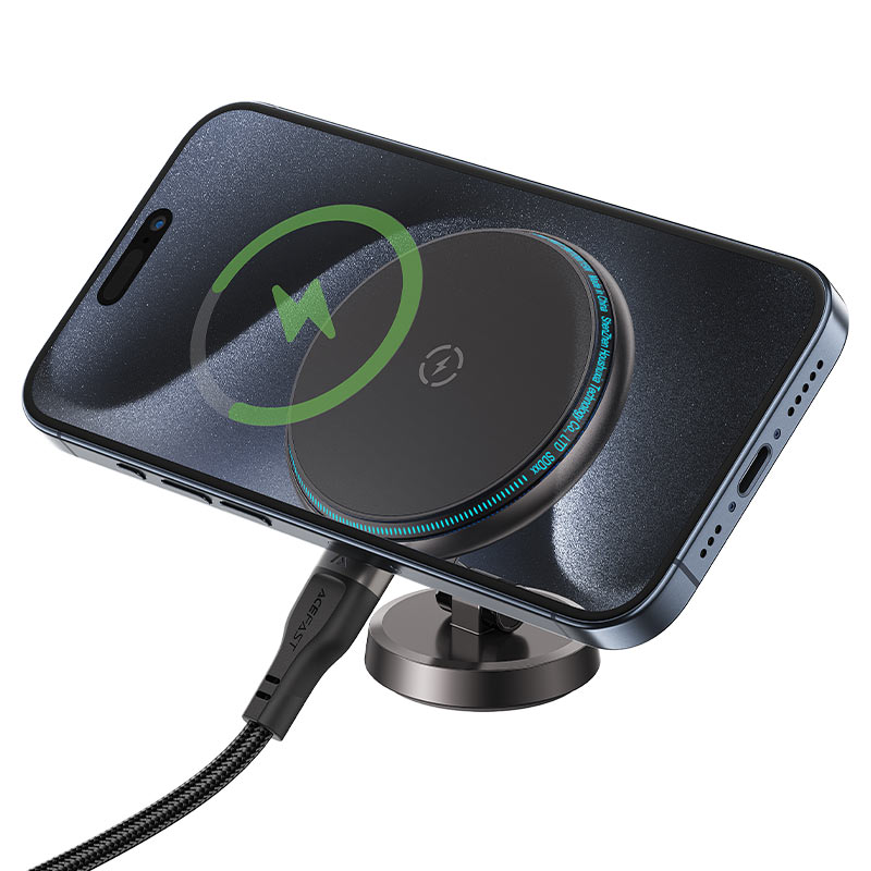 Acefast D30 Magnetic Wireless Car Charger – Fast Charging