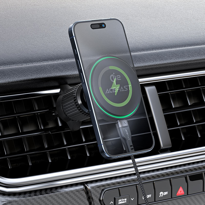 Acefast D33 Magnetic Qi2 Wireless Car Charger – Fast Charge