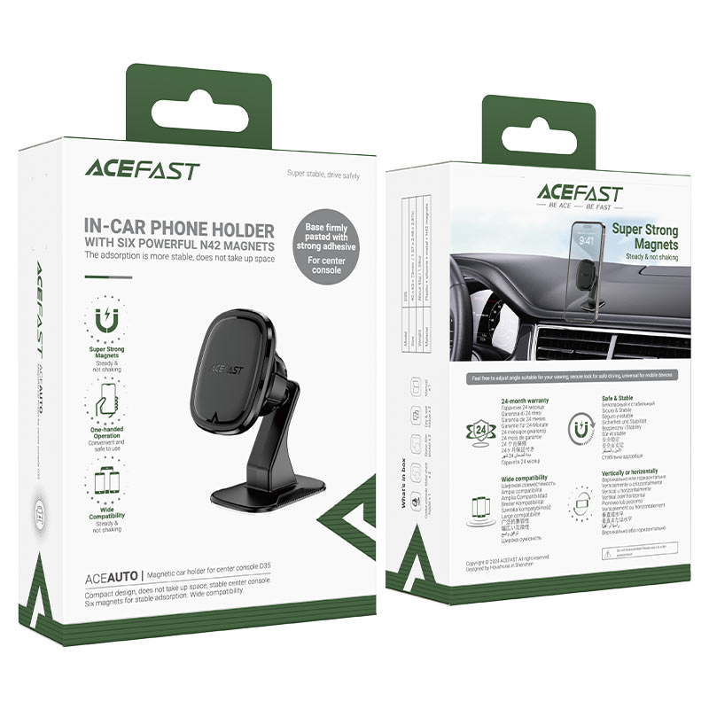 Acefast D35 Magnetic Car Mount – Secure Phone Holder
