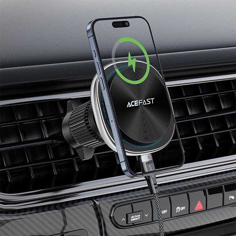 Acefast D41 Magnetic Wireless Car Charger – Fast Charge Acefast D41 Magnetic Wireless Car Charger – Fast Charge