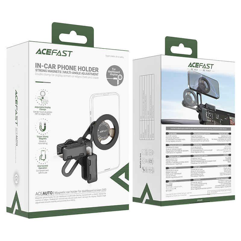 Acefast D43 Magnetic Car Mount – Secure Phone Holder Acefast D43 Magnetic Car Mount – Secure Phone Holder
