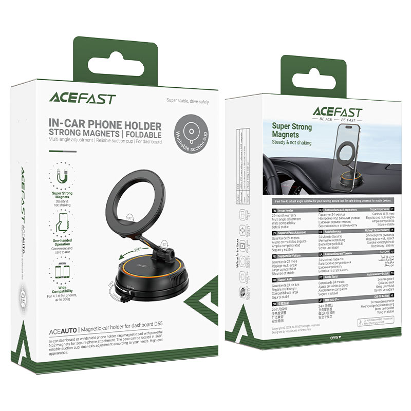 ACEFAST D55 Magnetic Car Mount Holder – Quick Phone Grip ACEFAST D55 Magnetic Car Mount Holder – Quick Phone Grip