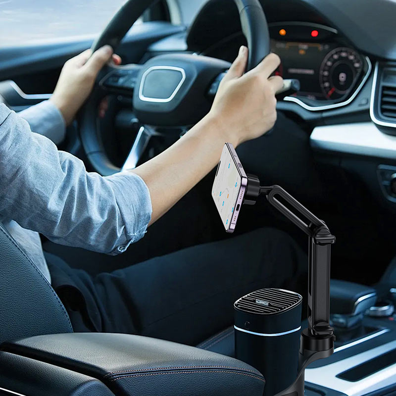 ACEFAST D62 Magnetic Car Cup Holder Phone Mount with Adjustable Ball Joint